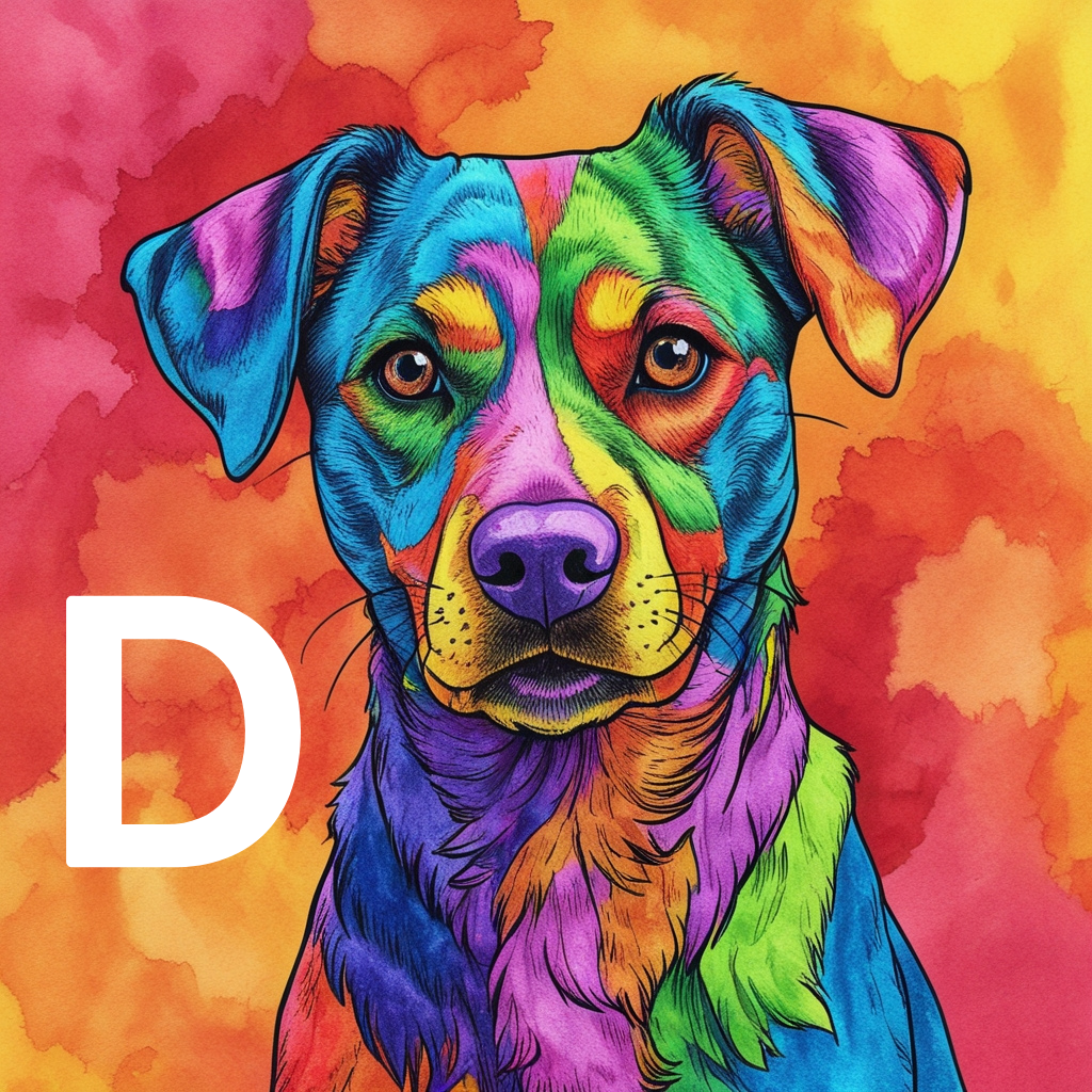 home Free Printable Dog Alphabet Coloring Sheet for Kids - Vibrant and Fun Alphabet Animal Coloring Page