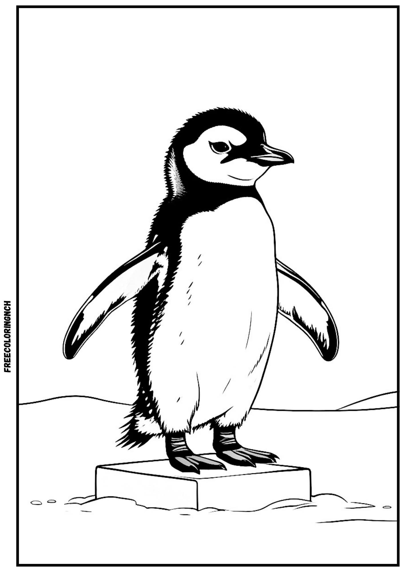 home Cute Baby Penguin Coloring Page, Free Printable PDF, Kids Activity, Cute Zoo Animals Coloring Pages