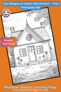 cute coloring pages of a cozy house