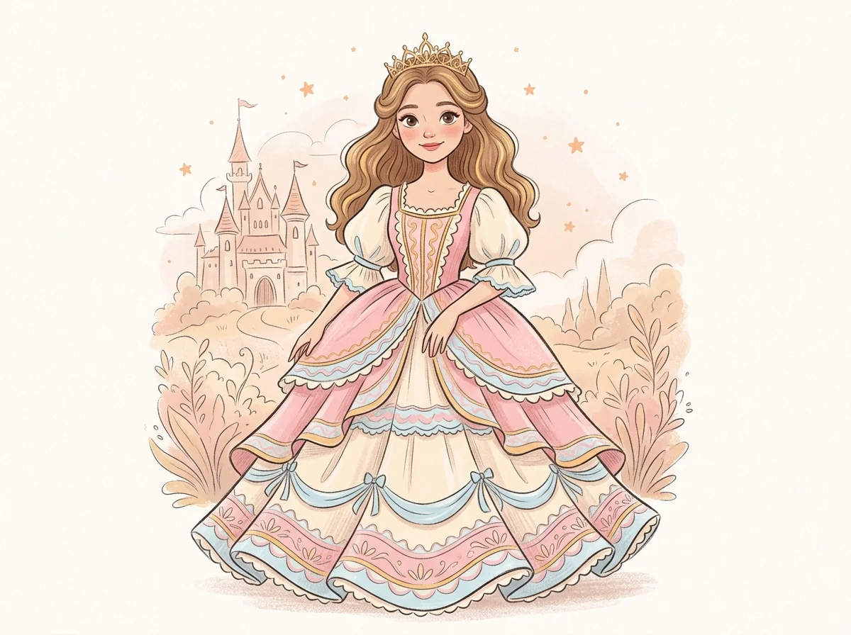 Princess Coloring Pages - Fantasy Coloring Pages for Kids fantasy coloring pages for kids: princess coloring pages card